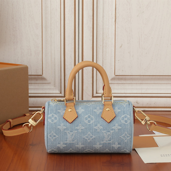 Louis Vuitton M11212 Nano Speedy Shoulder Bags Size 16*10*7.5cm