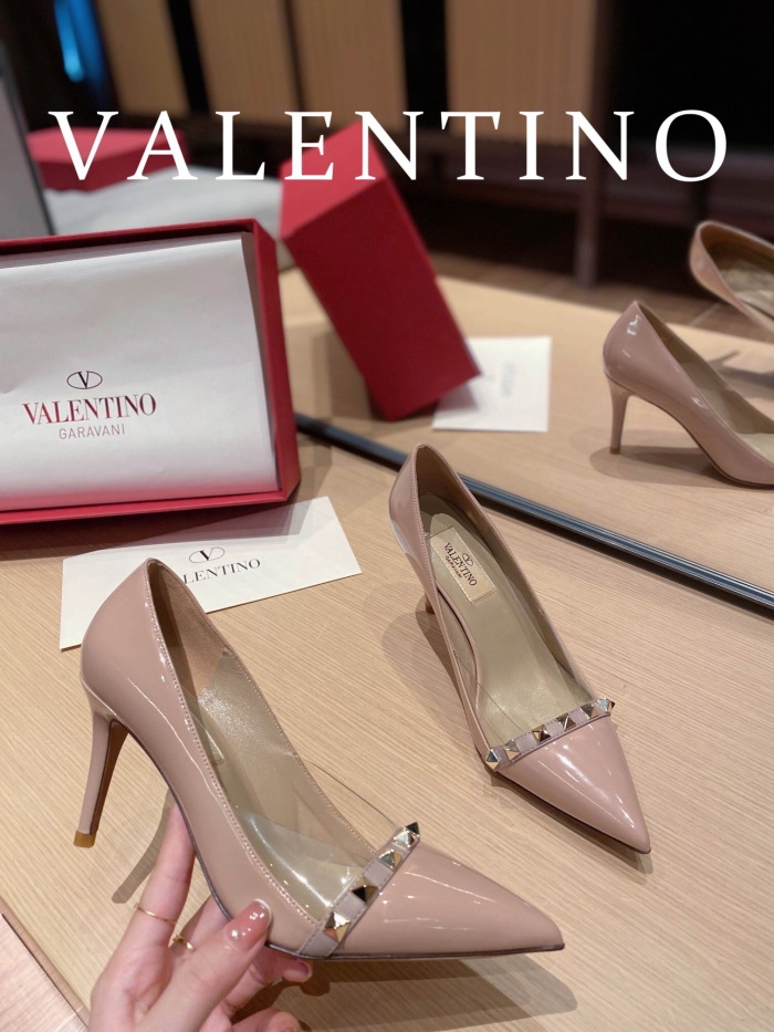 Valentino Rockstud Patent-Leather Pumps Size 35-41 3-Color