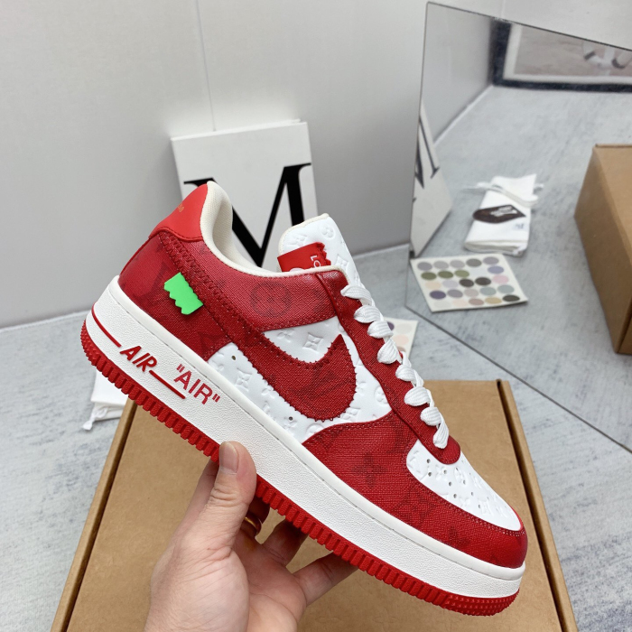 Louis Vuitton x Off White x Air Force 1 Sneaker Size 36-45   9-Color
