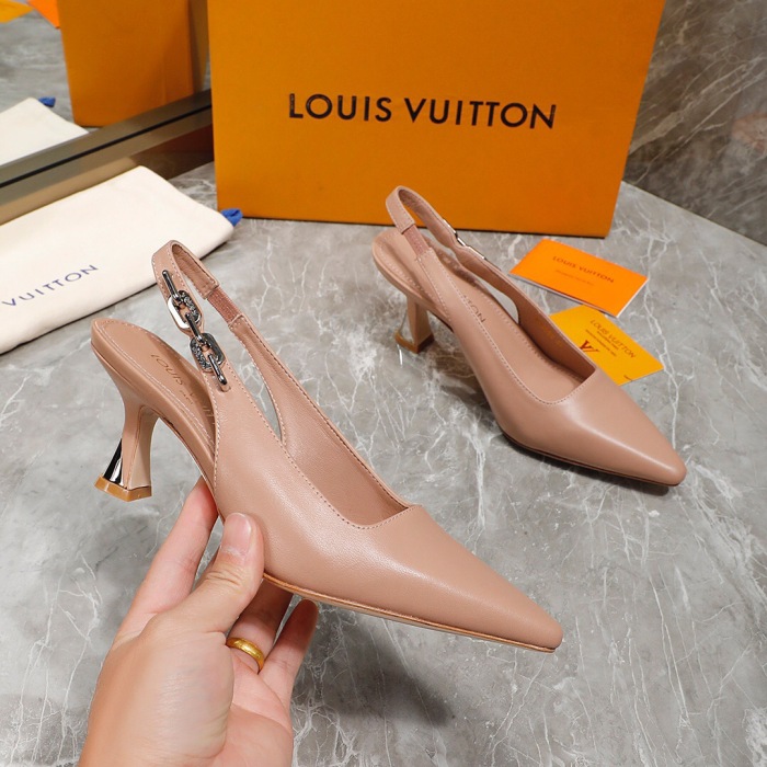 Louis Vuitton Sparkle Slingback Pumps Size 35-41 3-Color