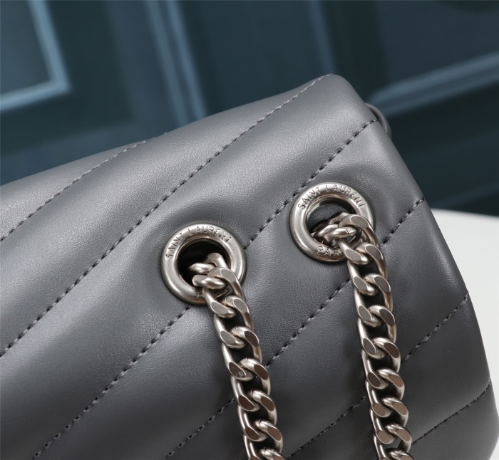 YSL Lou Lou Puffer Women Shoulder Bags Size 30cm