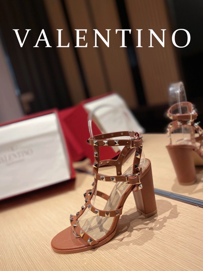 Valentino Rockstud Calfskin Ankle Strap Pumps Size 35-41 6-Color
