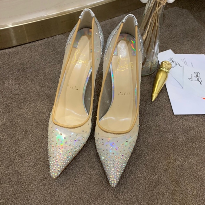 Christian Louboutin Follies Strasss Pumps Size 35-41 5-Color