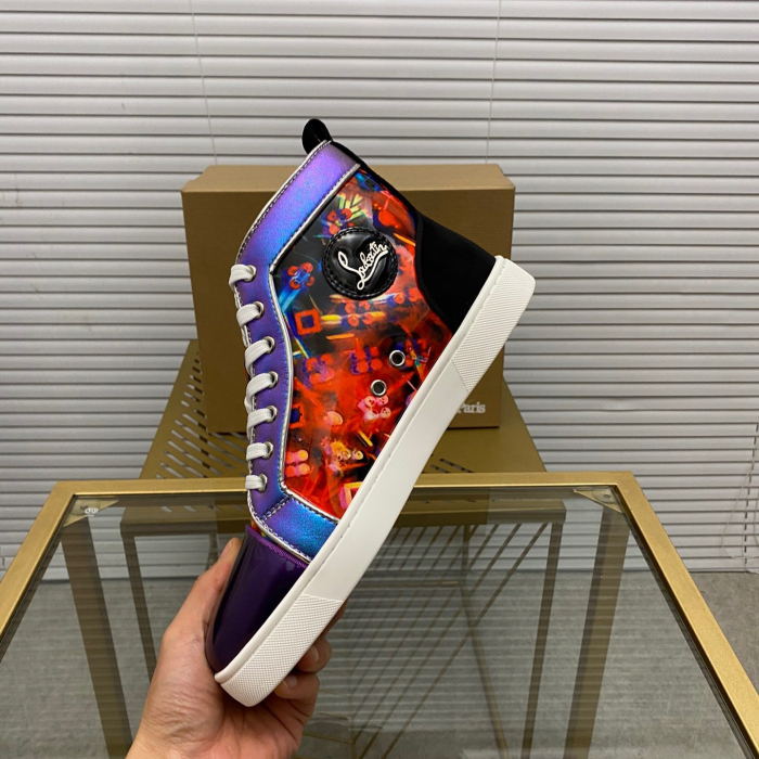 Christian Louboutin Fun Louis High-Top Sneaker Size 36-46  4-Color