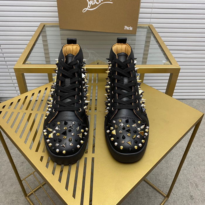 Christian Louboutin Lou Pik Pik High-Top Sneaker Size 36-46  6-Color