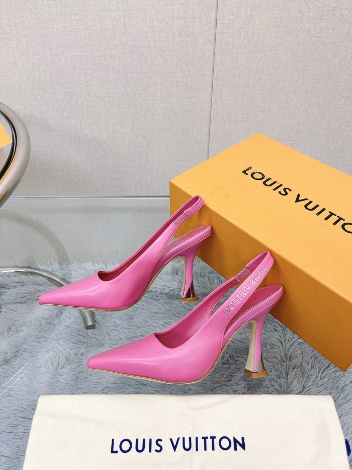 Louis Vuitton Sparkle Slingback Pumps Size 35-41 5-Color