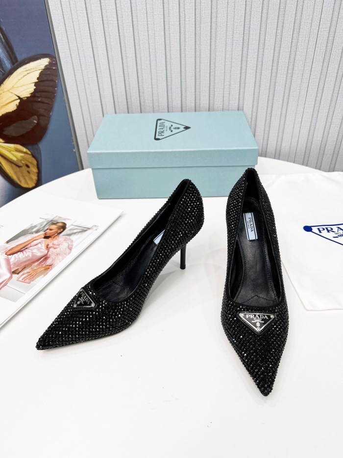 Prada Brushed Leather Pumps Size 35-41 3-Color