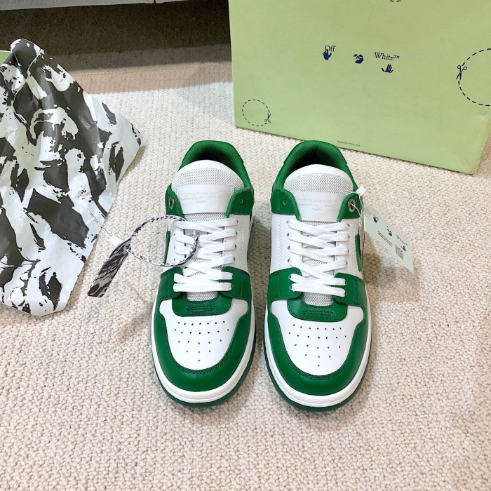 OFF White Out of Office Calf Leather Sneaker Size 35-45   8-Color