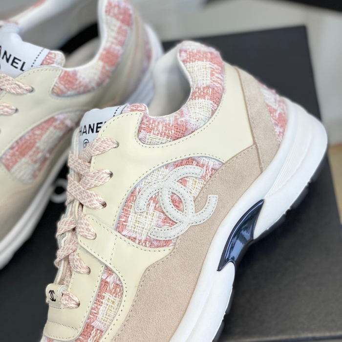 Chanel 2023 New Coton Tweed Sneaker Size 35-41  3-Color
