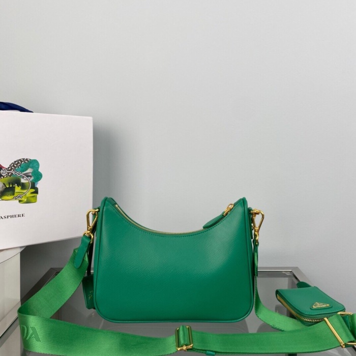 Prada 1BH204 Redition 2005 Women Bags Leather 22*18*6cm