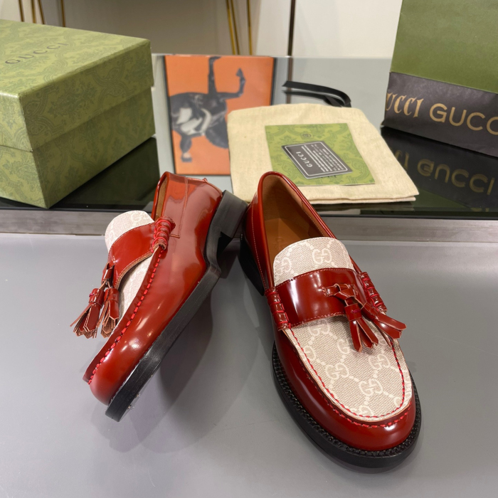 Gucci GG Loafers with Tassel Size 39-45 5-Color