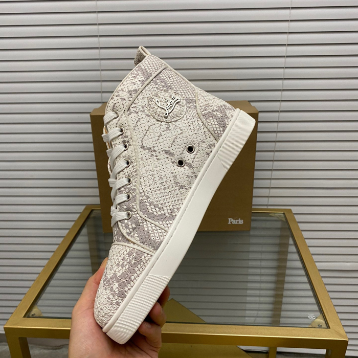Christian Louboutin Louis High-Top Sneaker Size 36-46  8-Color