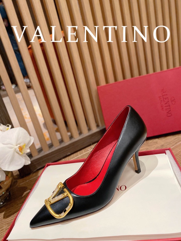 Valentino Vlogo Signature Slingback Pumps Size 35-41 4-Color