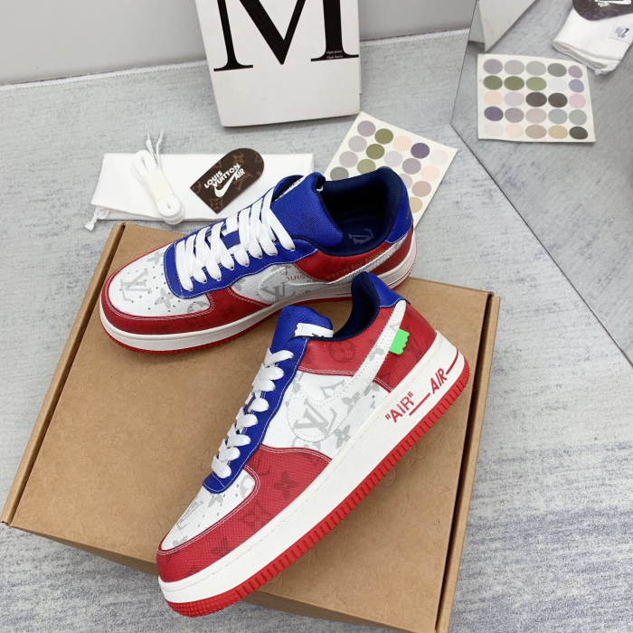 Louis Vuitton x Off White x Air Force 1 Sneaker Size 36-45   9-Color