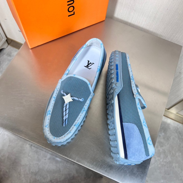 Louis Vuitton LV Racer Moccasin Loafers Size 39-45 4-Color