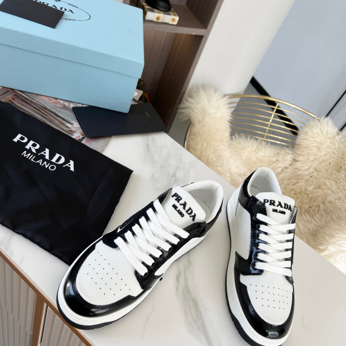 Prada District Leather Sneaker Size 36-45   5-Color