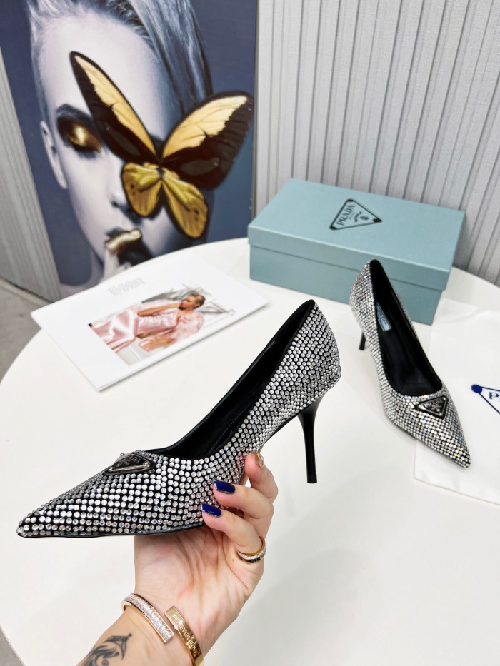 Prada Brushed Leather Pumps Size 35-41 3-Color