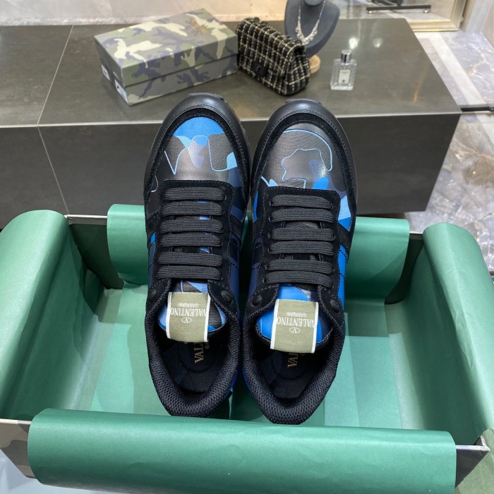 Valentino Camouflage Rockrunner Sneaker Size 39-45   11-Color