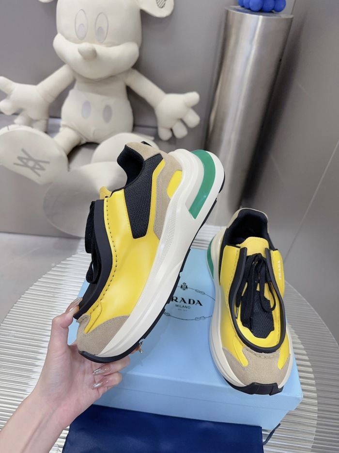 Prada 2024 New Systeme brushed leather dad Sneaker Size 36-45