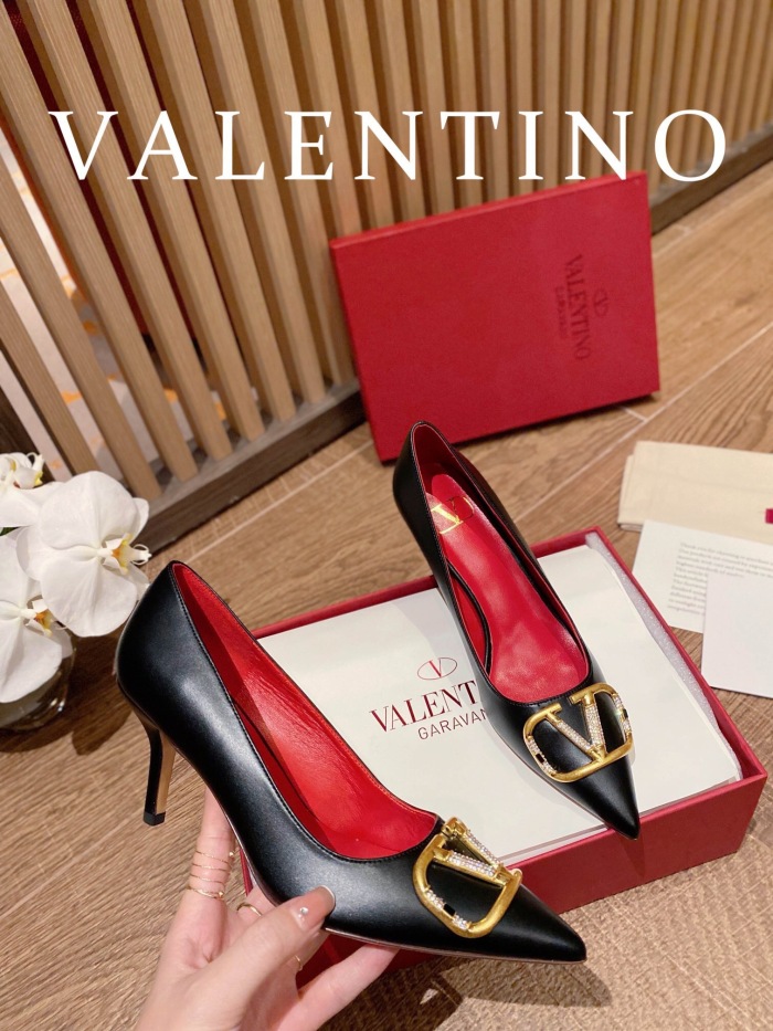 Valentino Vlogo Signature Slingback Pumps Size 35-41 4-Color