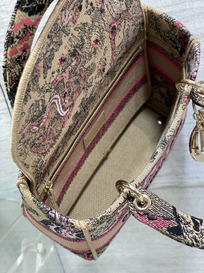 Dior Lady D-Lite Women Shoulder Bags Size 24*11*20cm