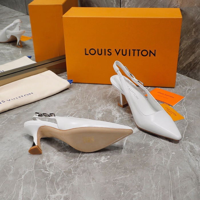 Louis Vuitton Sparkle Slingback Pumps Size 35-41 3-Color