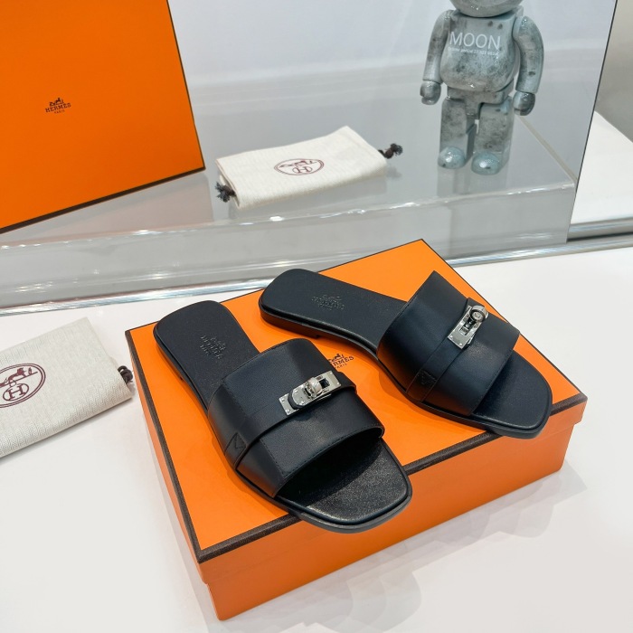Hermes Giulia Slippers Size 35-41  3-Color