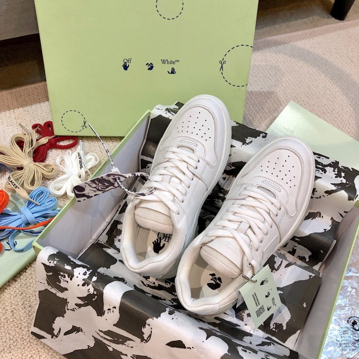OFF White Out of Office Calf Leather Sneaker Size 35-45   8-Color