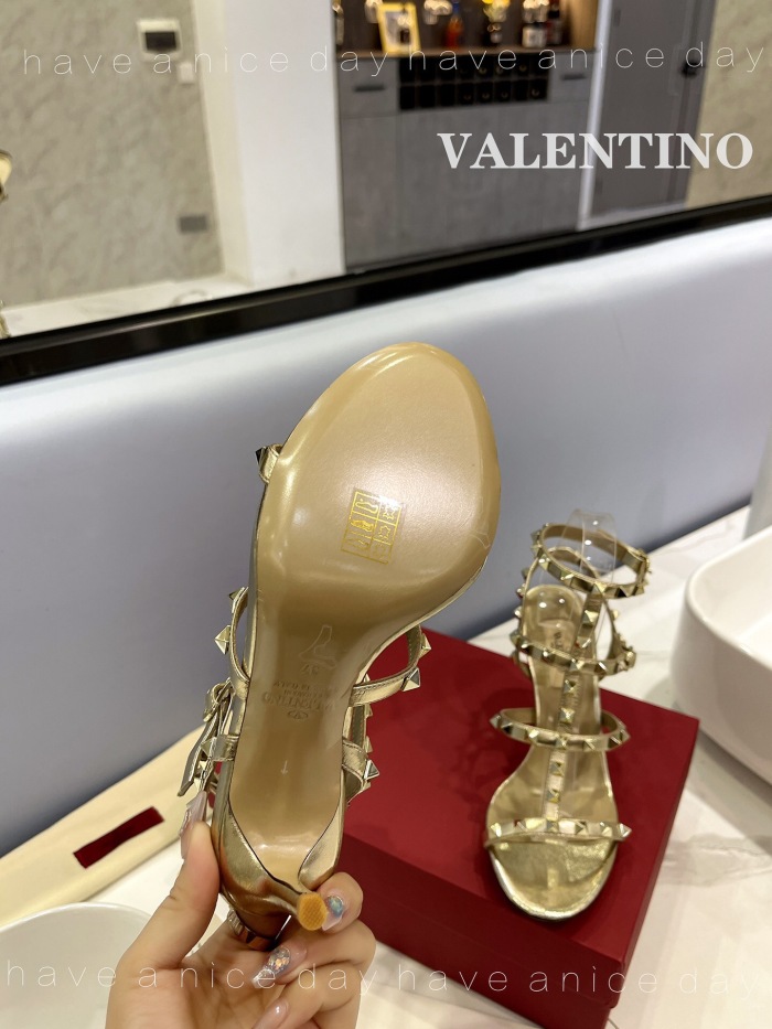Valentino Rockstud Calfskin Ankle Strap Pumps Size 35-41 4-Color