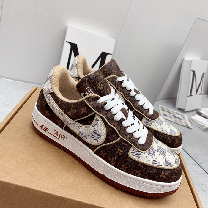 Louis Vuitton x Off White x Air Force 1 Sneaker Size 36-45   9-Color