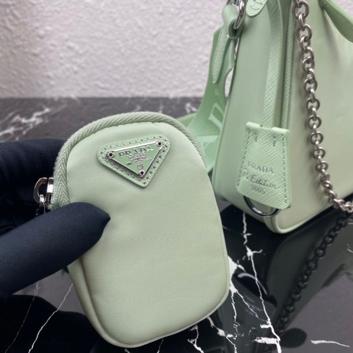 Prada 1BH204 Redition 2005 Women Bags Canvas 22*12*6cm