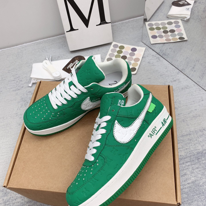 Louis Vuitton x Off White x Air Force 1 Sneaker Size 36-45   8-Color