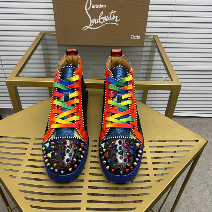 Christian Louboutin Lou Pik Pik High-Top Sneaker Size 36-46  7-Color