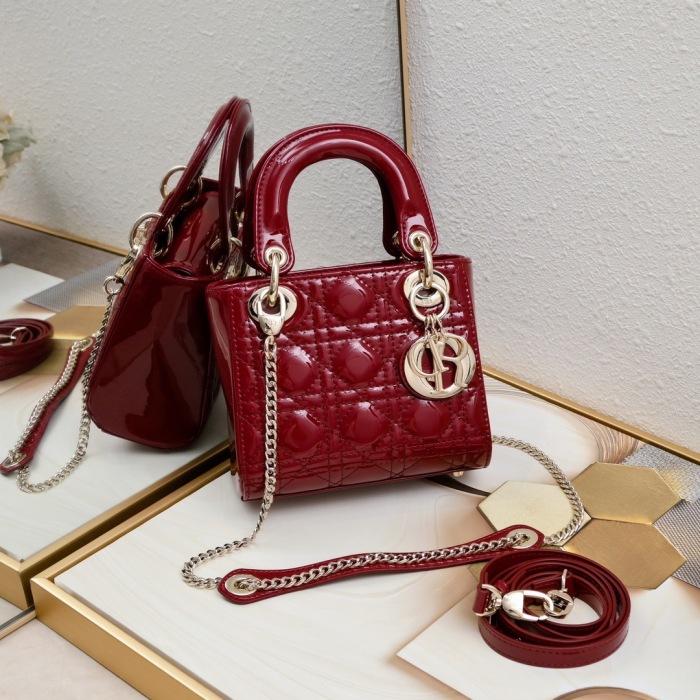 Dior Mini Lady Classic Women Shoulder Bags 17cm