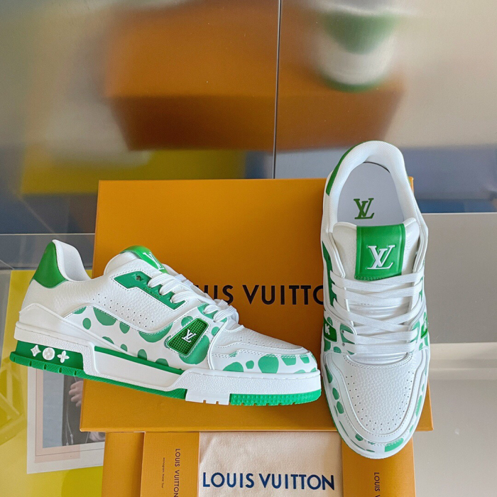 Louis Vuitton x YK LV Trainer Sneaker for Men Size 39-45   3-Color