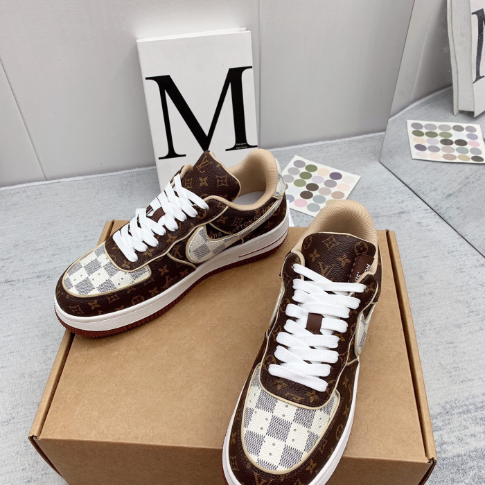 Louis Vuitton x Off White x Air Force 1 Sneaker Size 36-45   9-Color