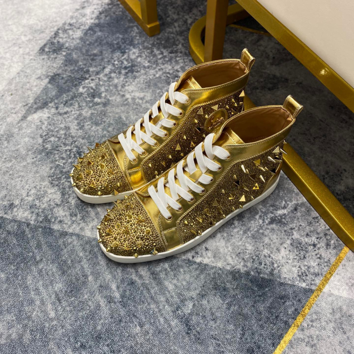 Christian Louboutin Lou Pik Pik High-Top Sneaker Size 36-46  6-Color