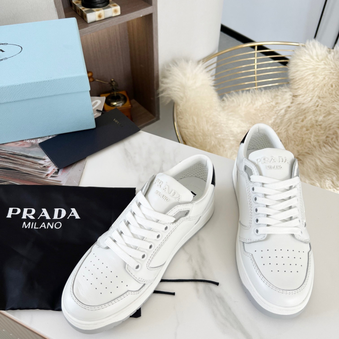 Prada District Leather Sneaker Size 36-45   5-Color