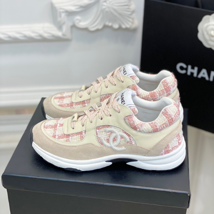 Chanel 2023 New Coton Tweed Sneaker Size 35-41  3-Color