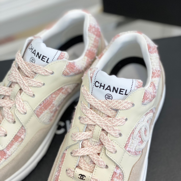 Chanel 2023 New Coton Tweed Sneaker Size 35-41  3-Color