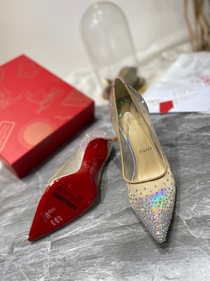 Christian Louboutin Follies Strasss Pumps Size 35-41 3-Color