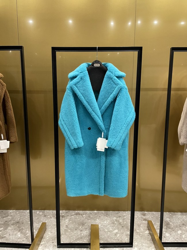Max Mara Teddy fur long coat Size XS-M