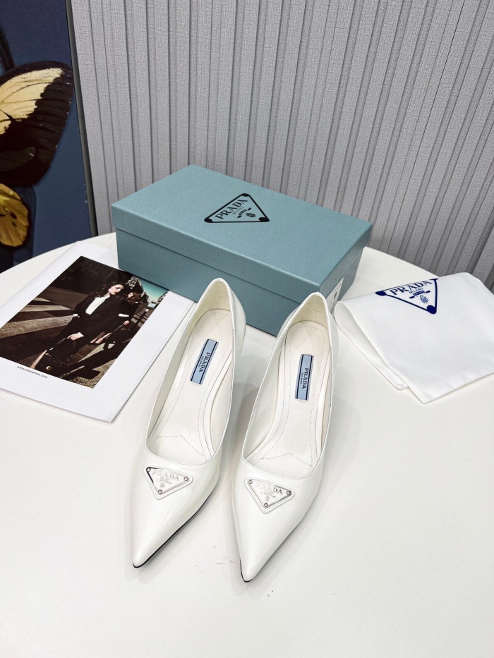 Prada Brushed Leather Pumps Size 35-41 8-Color