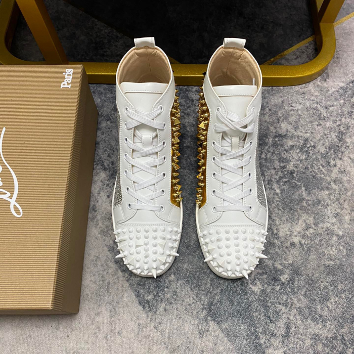 Christian Louboutin Lou Pik Pik High-Top Sneaker Size 36-46  7-Color