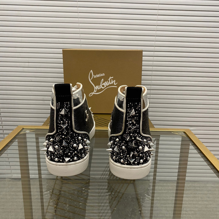 Christian Louboutin Lou Pik Pik High-Top Sneaker Size 36-46  7-Color