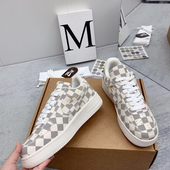 Louis Vuitton x Off White x Air Force 1 Sneaker Size 36-45   9-Color