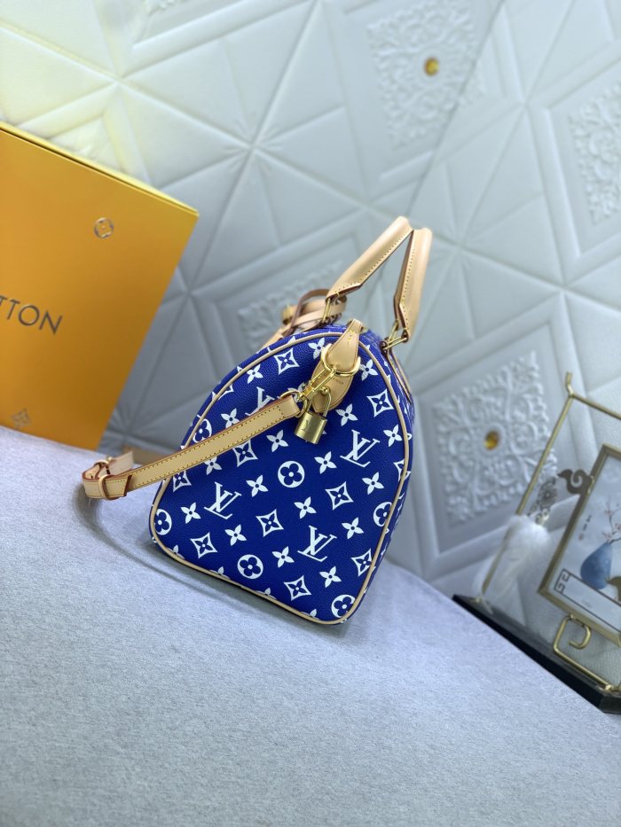 Louis Vuitton Speedy P9 Bandoulière 30 Monogram Leather Travel Bags Size 30*21*7cm