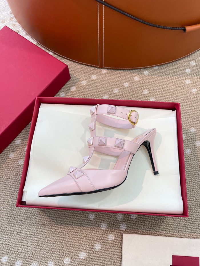 Valentino Roman Stud Calfskin Pumps Size 35-41 12-Color