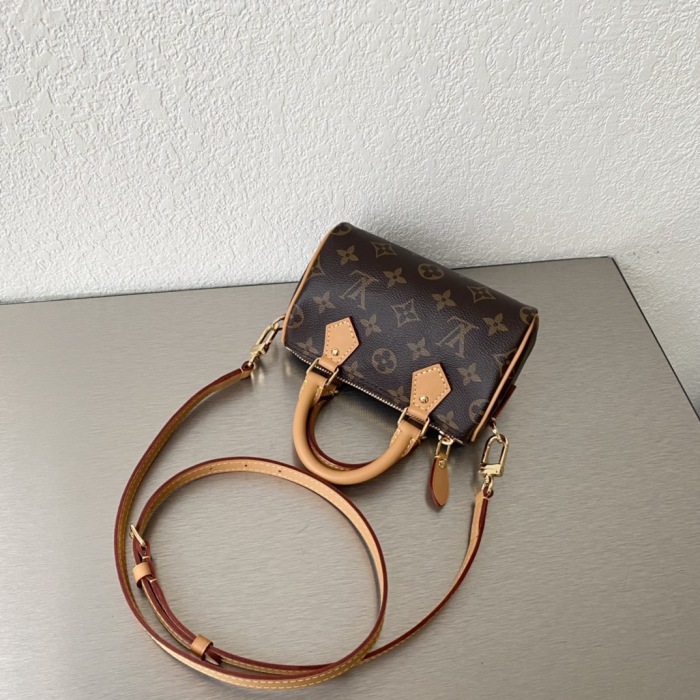 Louis Vuitton M81085 Nano Speedy Women Bags Size 16*10*7.5cm