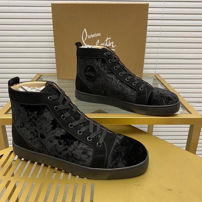 Christian Louboutin Louis High-Top Sneaker Size 36-46  7-Color